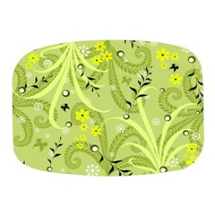 Seamless Pattern Green Garden Mini Square Pill Box by Semog4