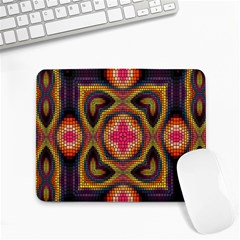 Kaleidoscope Art Pattern Ornament Small Mousepad by Semog4