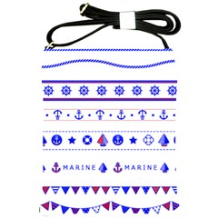 Marine Nautical Clip Art Shoulder Sling Bag by Salman4z