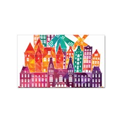 Vector Graphics Amsterdam Silhouette Sticker (rectangular) by Salman4z