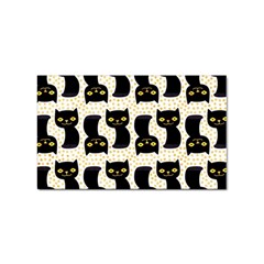 Black Cats And Dots Koteto Cat Pattern Kitty Sticker Rectangular (10 Pack) by Salman4z