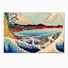 Wave Japanese Mount Fuji Woodblock Print Ocean Postcards 5  X 7  (pkg Of 10) by Salman4z