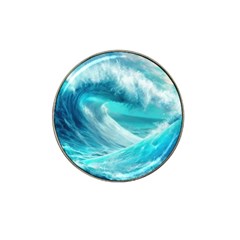 Tsunami Waves Ocean Sea Nautical Nature Water Tidal Hat Clip Ball Marker by Jancukart