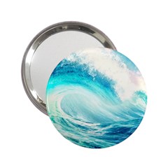 Tsunami Waves Ocean Sea Nautical Nature Water 8 2 25  Handbag Mirrors by Jancukart