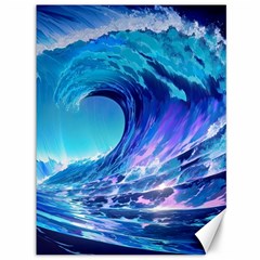 Tsunami Tidal Wave Ocean Waves Sea Nature Water 2 Canvas 36  X 48  by Jancukart