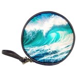 Tsunami Waves Ocean Sea Nautical Nature Water Blue Nature Classic 20-CD Wallets Front