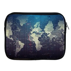 Vintage World Map Illustration Artwork Water Drop Digital Art Arts Apple Ipad 2/3/4 Zipper Cases by Sudheng