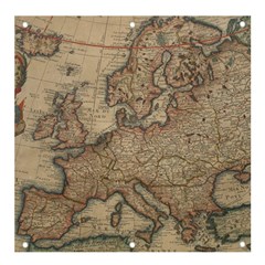 Vintage Europe Map Banner And Sign 4  X 4  by Sudheng