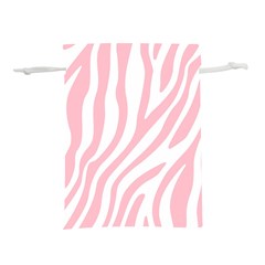 Pink Zebra Vibes Animal Print  Lightweight Drawstring Pouch (l) by ConteMonfrey