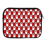 Red And White cat Paws Apple iPad 2/3/4 Zipper Cases Front