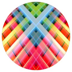 Graphics Colorful Colors Wallpaper Graphic Design Round Trivet by Amaryn4rt