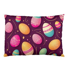 Easter Eggs Egg Pillow Case by Ravend