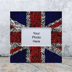 Union Jack Flag Uk Patriotic White Box Photo Frame 4  X 6  by Celenk