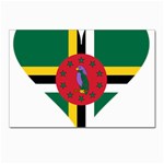 Heart Love Flag Antilles Island Postcards 5  x 7  (Pkg of 10) Front