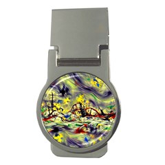 Abstract Arts Psychedelic Art Experimental Money Clips (round)  by Uceng