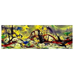 Abstract Arts Psychedelic Art Experimental Banner And Sign 9  X 3  by Uceng