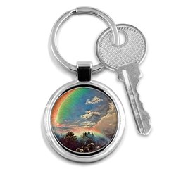 Abstract Art Psychedelic Arts Experimental Key Chain (round) by Uceng