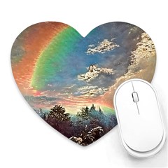 Abstract Art Psychedelic Arts Experimental Heart Mousepad by Uceng