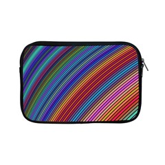 Multicolored Stripe Curve Striped Background Apple Ipad Mini Zipper Cases by Uceng