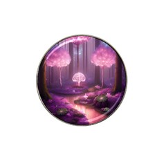 Trees Forest Landscape Nature Neon Hat Clip Ball Marker (4 Pack) by Uceng