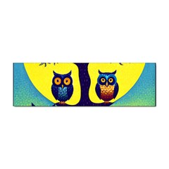 Owl Animal Cartoon Drawing Tree Nature Landscape Sticker Bumper (10 Pack) by Uceng