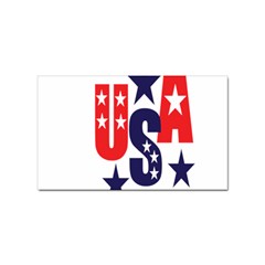 Usa Stars Fourth Of July Symbol America Usa Stars Sticker Rectangular (100 Pack) by Wegoenart