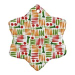 Vegetables Snowflake Ornament (Two Sides) Front