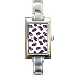 Eggplant Rectangle Italian Charm Watch by SychEva