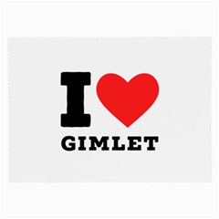 I Love Gimlet Large Glasses Cloth (2 Sides) by ilovewhateva