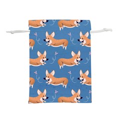 Corgi Patterns Lightweight Drawstring Pouch (l) by Salman4z