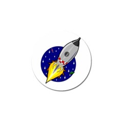 Rocket Ship Launch Vehicle Moon Golf Ball Marker (10 Pack) by Salman4z