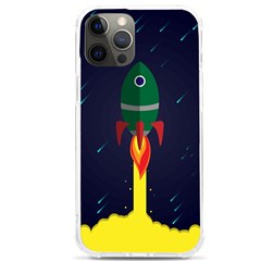 Rocket Halftone Astrology Astronaut Iphone 12 Pro Max Tpu Uv Print Case by Salman4z