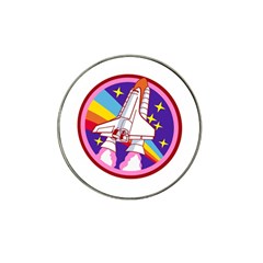 Badge Patch Pink Rainbow Rocket Hat Clip Ball Marker by Salman4z