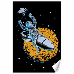 Astronaut Planet Space Science Canvas 24  X 36  by Salman4z