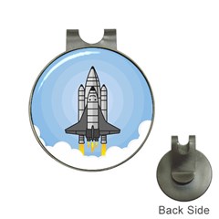 Rocket Shuttle Spaceship Science Hat Clips With Golf Markers by Salman4z