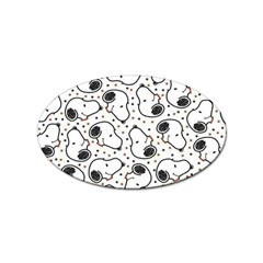 Dog Pattern Sticker Oval (100 Pack) by Salman4z