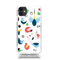 Vector Set Isolates With Cute Birds Scandinavian Style Iphone 11 Tpu Uv Print Case by Salman4z