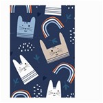 Colorful Cute Cat Seamless Pattern Large Garden Flag (Two Sides) Front