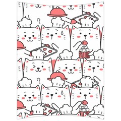 Cute Cat Chef Cooking Seamless Pattern Cartoon Back Support Cushion by Salman4z