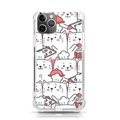 Cute Cat Chef Cooking Seamless Pattern Cartoon Iphone 11 Pro 5 8 Inch Tpu Uv Print Case by Salman4z