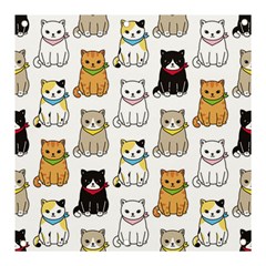 Cat Kitten Seamless Pattern Banner And Sign 3  X 3  by Salman4z