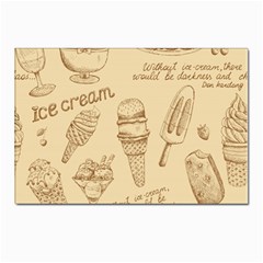 Ice-cream-vintage-pattern Postcard 4 x 6  (pkg Of 10) by Salman4z