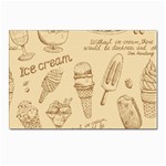 Ice-cream-vintage-pattern Postcards 5  x 7  (Pkg of 10) Front