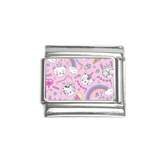 Beautiful-cute-animals-pattern-pink Italian Charm (9mm) by Salman4z