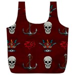 Tattoo-old-school-background-pattern Full Print Recycle Bag (XL) Front