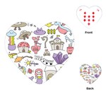 Fantasy-things-doodle-style-vector-illustration Playing Cards Single Design (Heart) Front