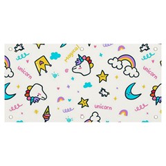 Unicorns-rainbows-seamless-pattern Banner And Sign 6  X 3  by Salman4z