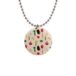 Vegetables 1  Button Necklace Front