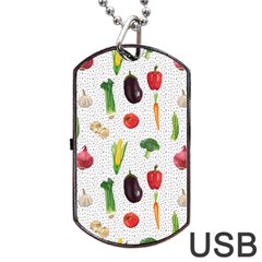 Vegetable Dog Tag Usb Flash (two Sides) by SychEva