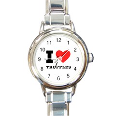 I Love Truffles Round Italian Charm Watch by ilovewhateva